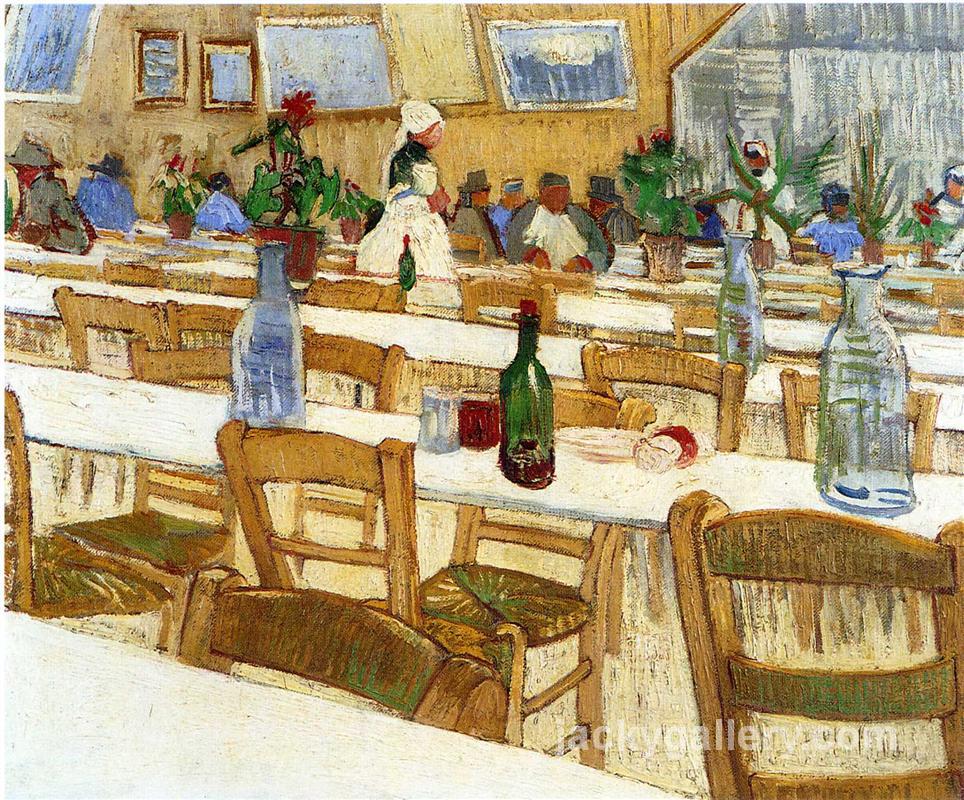 Interior of a Restaurant, Van Gogh painting